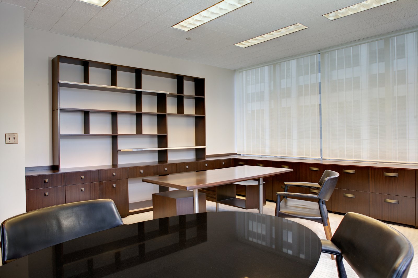 Professional Manhattan law office construction and renovation by Godwin Inc NYC featuring sophisticated design and premium commercial finishes